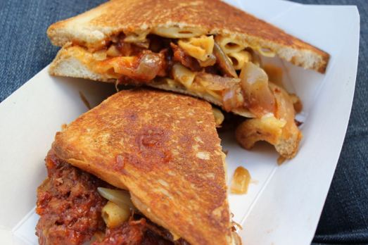 Grilled Cheese Truck Mac and Rib Melt